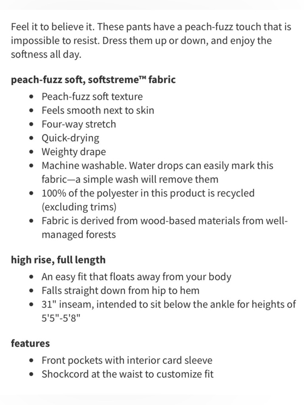 Lululemon Softstreme High-Rise Pant *Regular, Black, Size 10 - Picture 3 of 15